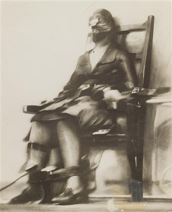 (RUTH SNYDER) Group of 9 photographs associated with Snyders trial for murder, including the infamous photograph of her execution by T